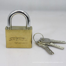 Gold Plated Square Padlock with Computer Keys (GSP)